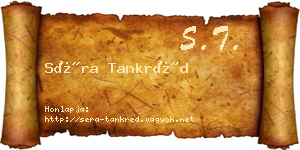 Séra Tankréd névjegykártya